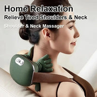 Utilisation masseur shiatsu epaules - relaxation